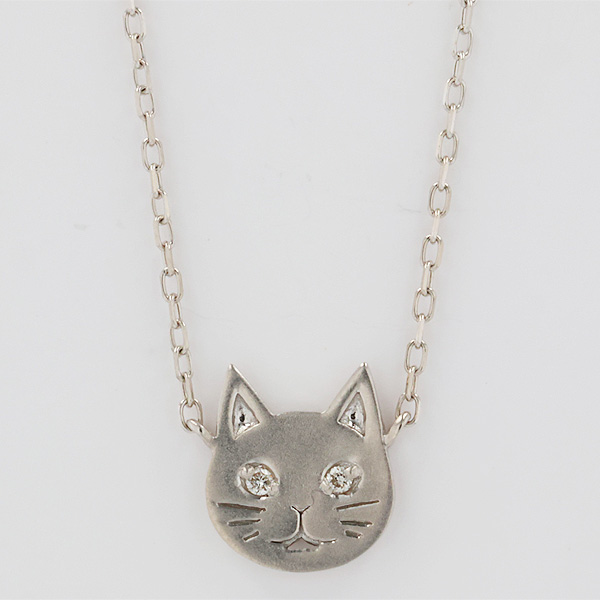 プラチナダイヤネコネックレス【限定50点】 (お届け期間：5月7日〜5月10日)【母の日】　商品画像1