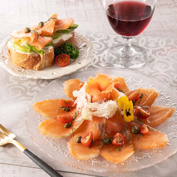 王子サーモン スモークサーモン・切身海の幸詰合せ [(N)HSB50)【母の日】　商品画像1