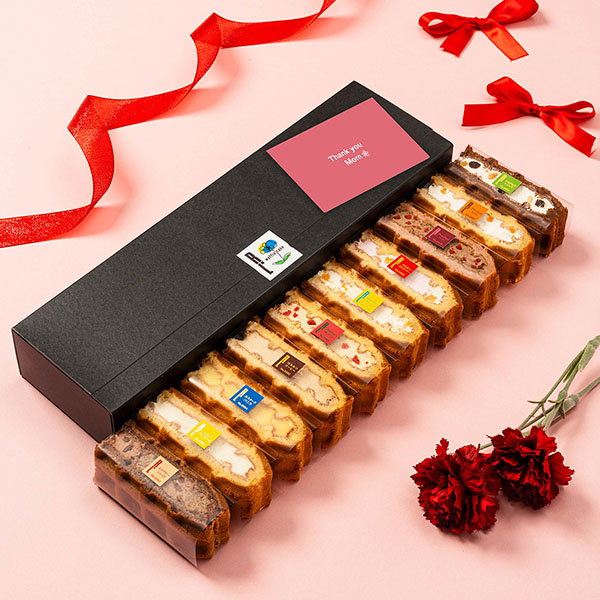 R.L waffle cake(エール・エル ワッフルケーキ) 季節のワッフルケーキ10個セット(母の日カード付き)【母の日】　商品画像1