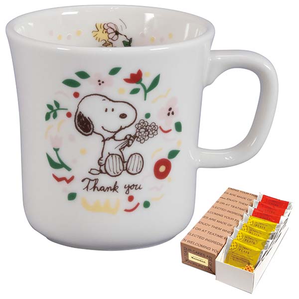 スヌーピー スヌーピーマグイエロー＆マネケンワッフル [SN160-11]【母の日】　商品画像1