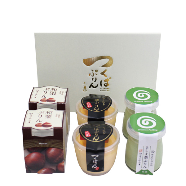 茨城 ふじ屋つくばぷりん「ゴールド・さしま茶・和栗」セット6個【KN】 商品画像1