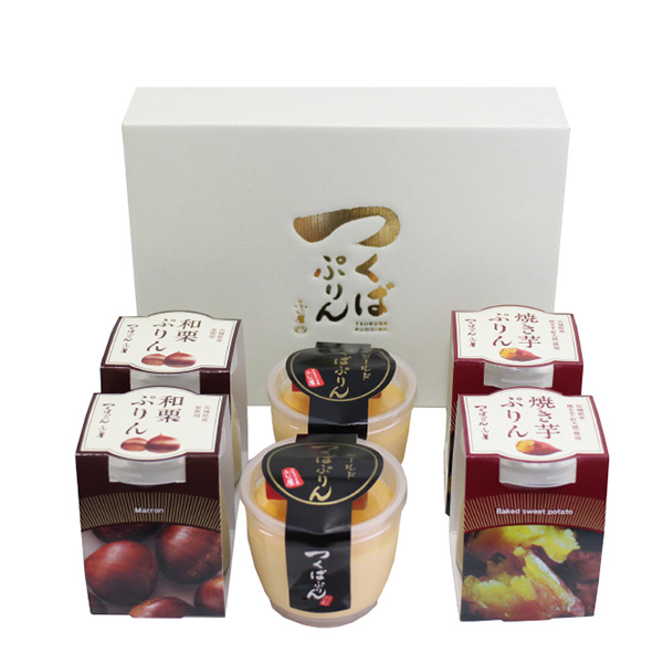 茨城 ふじ屋つくばぷりん「ゴールド・焼き芋・和栗」セット6個【KN】 商品画像1