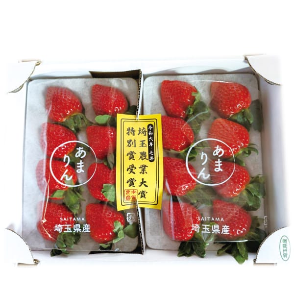 埼玉県加須市地区 水野農園のいちご(あまりん)1パック・250g入×2パック【お届け期間】2026/03/10‐2026/04/30【KN】　商品画像1