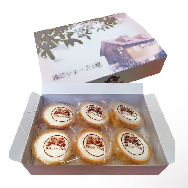 茨城 森のシェーブル館 レアチーズタルト(プレーン)6個セット箱入【KN】　商品画像1