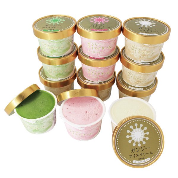 新潟 加勢牧場ガンジーアイスクリーム 12個【KN】 商品画像1