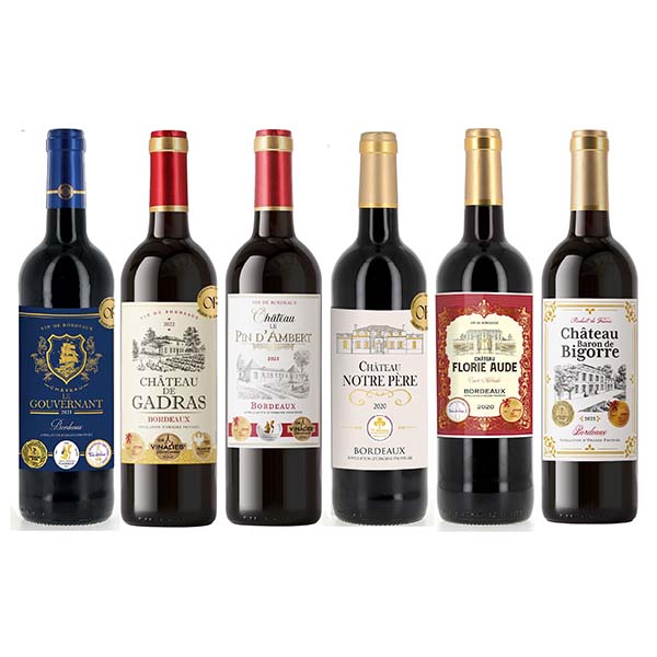 合計17金！金賞ボルドー赤ワイン6本セット 各750ml【おいしいお取り寄せ】　商品画像1