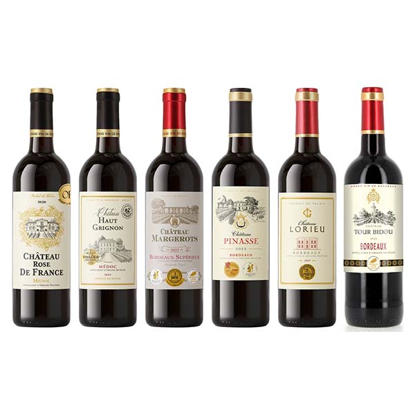 格上メドックとグレートヴィンテージボルドーの金賞赤ワイン6本セット 各750ml【おいしいお取り寄せ】　商品画像1