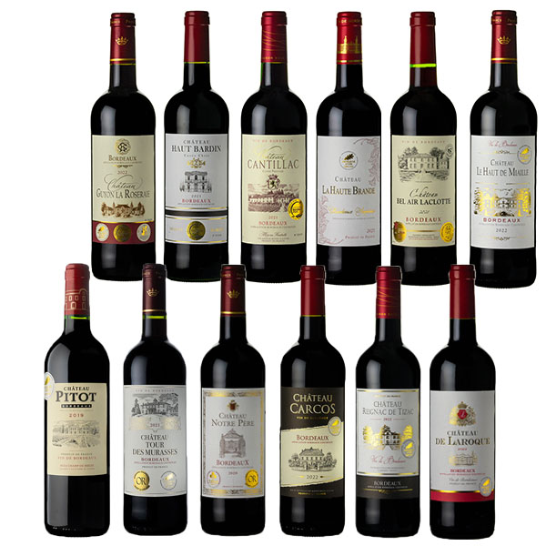 バイヤー厳選ボルドー金賞12本セット (750ml×12)【おいしいお取り寄せ】　商品画像1