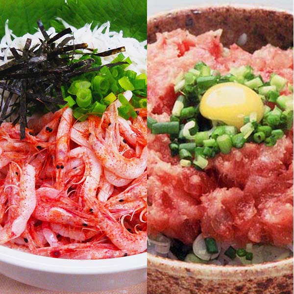 釜揚げ桜えびしらす・まぐろ丼の具付【超！春トク祭り】　商品画像1