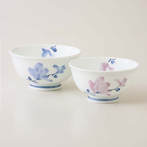 波佐見焼 辻が花 組飯碗 [11467]【母の日】　商品画像1