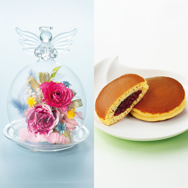 Luna ジュエルフルール「アンジュ」＋文明堂 月三笠2個入【母の日】　商品画像1