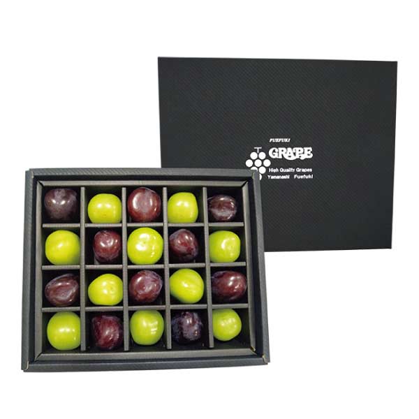 山梨県産(JAふえふき) シャインマスカットと黒系ぶどう(粒々)箱(お届け期間：8/21〜8/31)【夏の贈りもの・お中元】　商品画像1