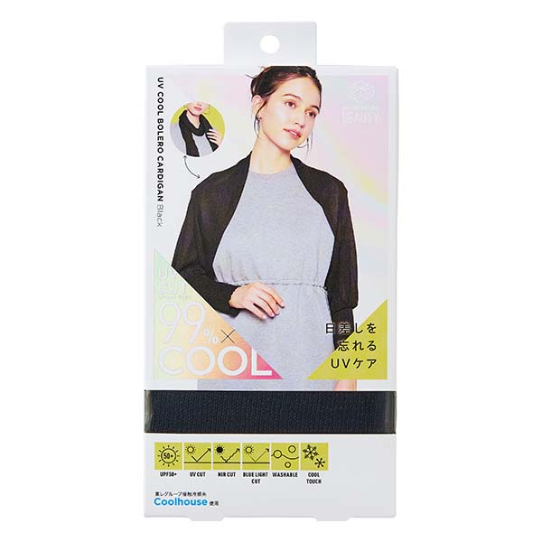 SunBlockLAB BEAUTY UV ボレロカーデ ブラック【雑貨】 商品画像1