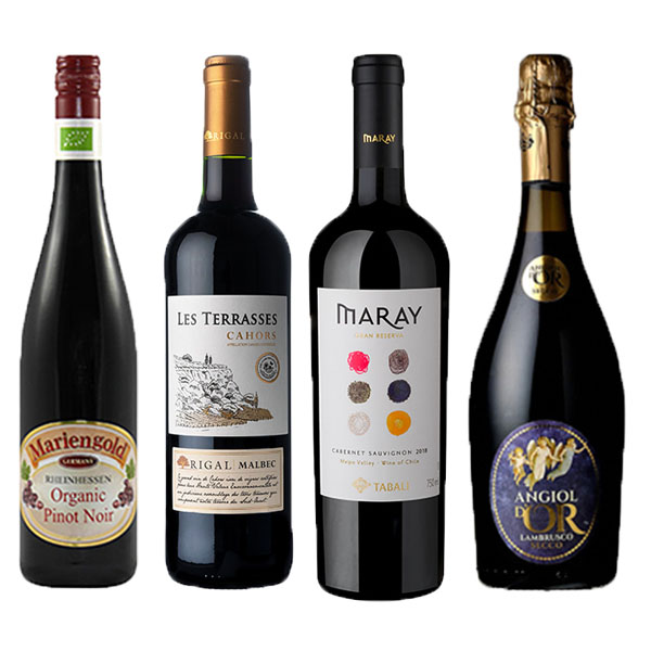 自然派ナイトワイン4本セット 各750ml【イオンゴールドカード会員さま限定特別セール4月】 商品画像1