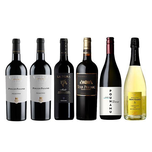イタリア&フランス&ニュージーランドから厳選 赤・泡ワイン6本セット 各750ml【イオンゴールドカード会員さま限定特別セール4月】 商品画像1