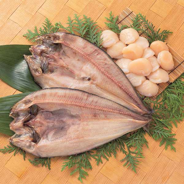 きたに池田 北海道産開きほっけと天然ほたて貝柱【おいしいお取り寄せ】　商品画像1