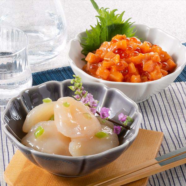 丸あ野尻正武商店 北海道産 紅白海鮮漬セット【おいしいお取り寄せ】　商品画像1