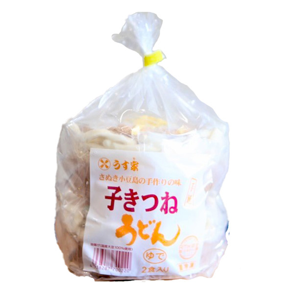 うす家 讃岐小豆島子きつね手延うどん 520gx2食入【＠FROZEN】　商品画像1