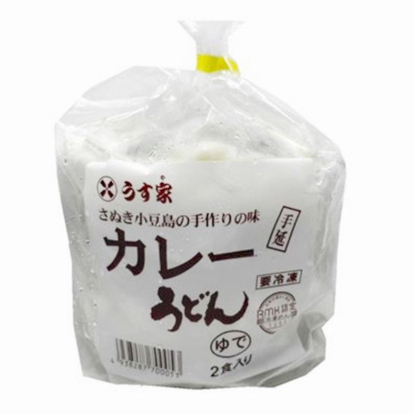 うす家 讃岐小豆島カレー手延うどん 500g×2食入【＠FROZEN】　商品画像1