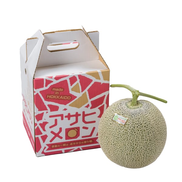 北海道(JAとまこまい広域) アサヒメロン 優品2L1玉(1.6kg×1(赤肉))【お届け期間:6月18日〜6月30日】【MK】　商品画像1