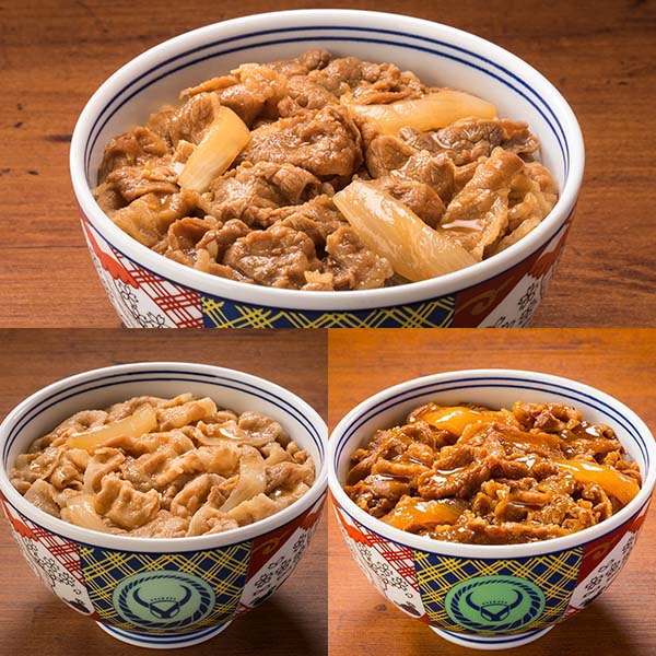 吉野家3種セット＋1食づつ増量(L8245)【GW】【サクワ】　商品画像1