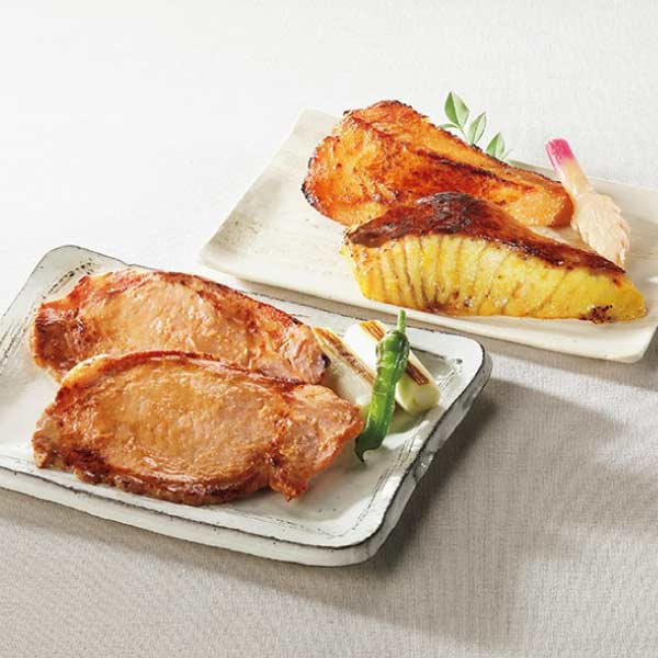 国産豚ロース味噌漬け・国産漬け魚セット【夏の贈りもの・お中元】　商品画像1