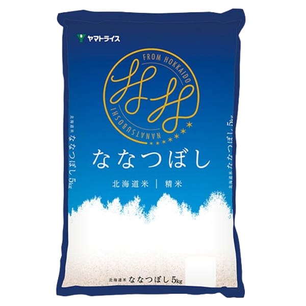 【令和7年産】【精米】ヤマトライス 北海道産ななつぼし　5kg【CB】　商品画像1