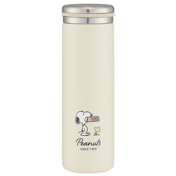 スケーター ステンレスマグボトル スヌーピー バッジ PEANUTS SNOOPY 450ml [STX5]【母の日・ソーシャル対応可】　商品画像1