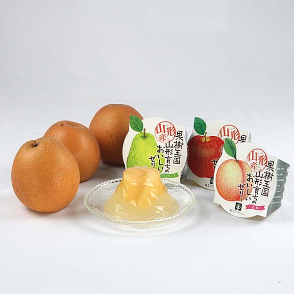 山形県産 梨(幸水)と3種の果実ごろごろゼリー 詰合せ【限定100点】【お届け期間：8月15日〜9月10日】【おいしいお取り寄せ】　商品画像1