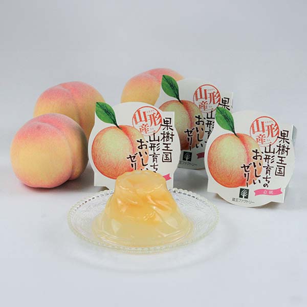 山形県産 白桃と果実ごろごろ白桃ゼリー 詰合せ【限定100点】【お届け期間：7月28日〜9月10日】【おいしいお取り寄せ】　商品画像1