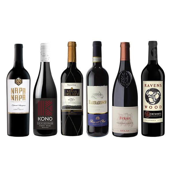 ブドウ品種の違いを知る赤ワイン飲み比べ6本セット750m×6本【株主優待セール】　商品画像1