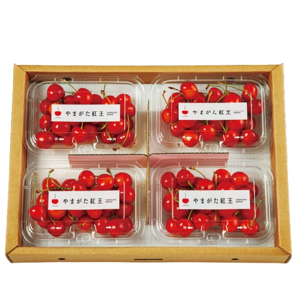 山形県産 さくらんぼ(やまがた紅王)秀品2L 180g×4【限定50点】【お届け期間:6月1日〜7月20日】【KN】　商品画像1
