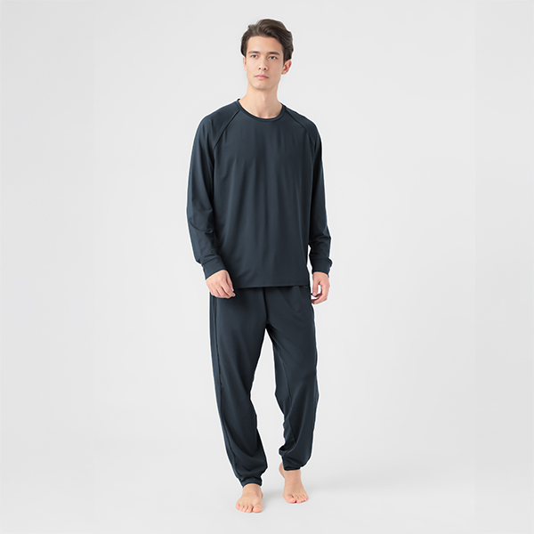 TOPVALU EXセリアント ウェア ルームウエア上下セット(ルーム長袖Tシャツ&ルームロングパンツ)コイアオ / サイズM【限定10点】【父の日・ソーシャル対応可】 商品画像1