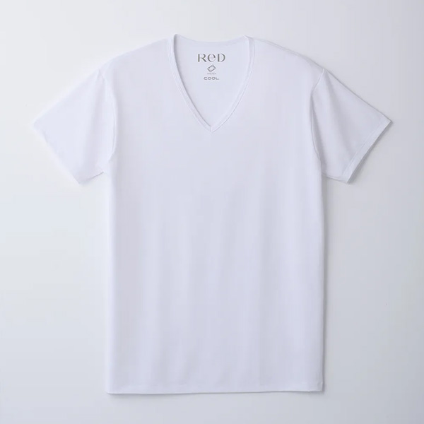 ReD リカバリーウェア 男性用 Vネックインナー半袖 Lサイズ ホワイト【雑貨】　商品画像1