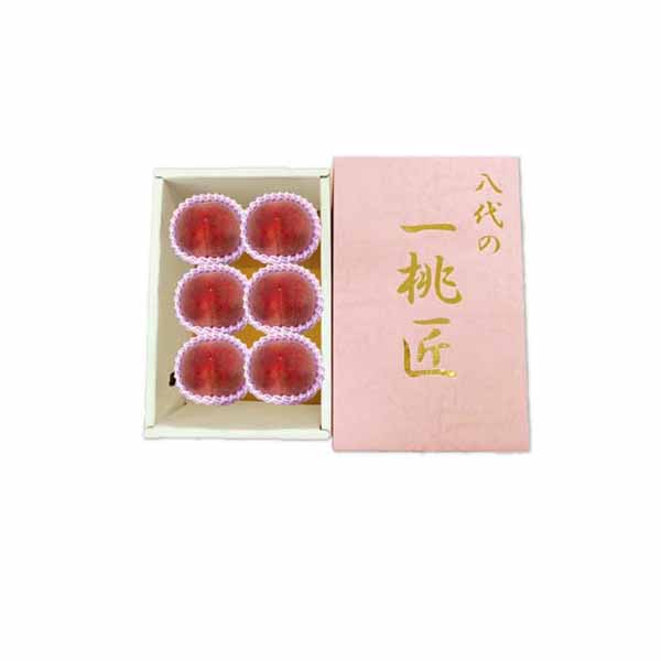 山梨県産 JAふえふき八代支所 もも(一桃匠)(1.5kg・6玉)【お届け期間:7月5日〜8月15日】【KN】　商品画像1