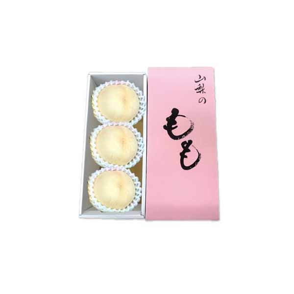 山梨県産 JAふえふき八代支所 もも(白美人)(1kg・3玉)【お届け期間:7月5日〜8月15日】【KN】　商品画像1
