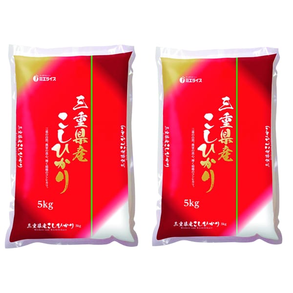 【令和7年産】【精米】ミエライス 三重県産こしひかり10kg(5kg×2)【CB】　商品画像1