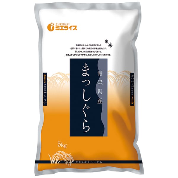 【令和7年産】【精米】ミエライス 青森県産まっしぐら5kg【CB】　商品画像1