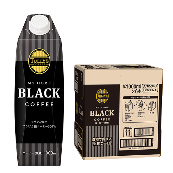 伊藤園 タリーズブラック ケース 1,000ml×6パック【超！ナツ夏祭り】　商品画像1