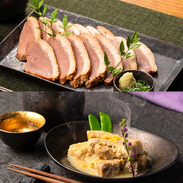 太庵 高畑店主監修 合鴨ロースト・白味噌角煮セット(L8310)【サクワ】【株主優待セール】　商品画像1