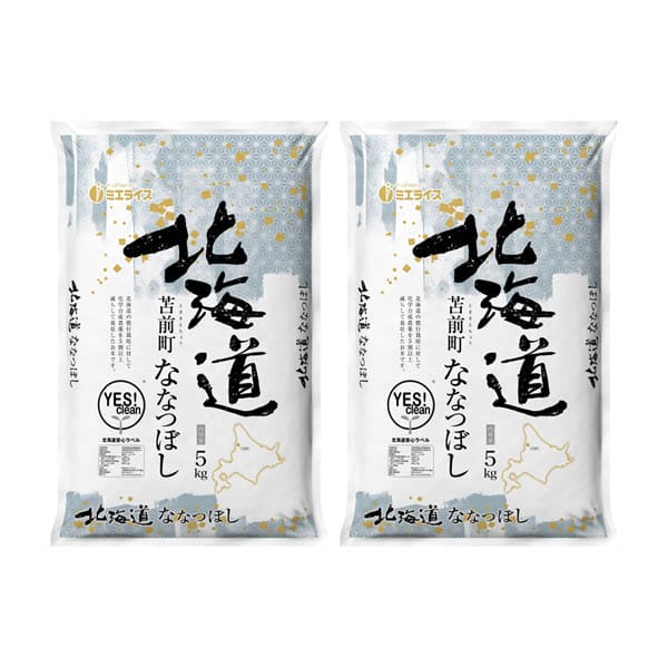 【令和7年産】【精米】ミエライス イエスクリーン北海道ななつぼし10kg(5kg×2)【CB】　商品画像1