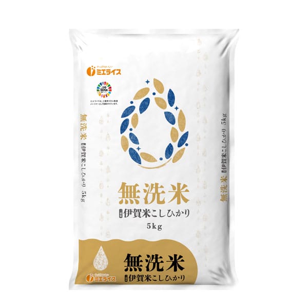 【令和7年産】【無洗米】ミエライス 無洗米伊賀米こしひかり 5kg【CB】　商品画像1
