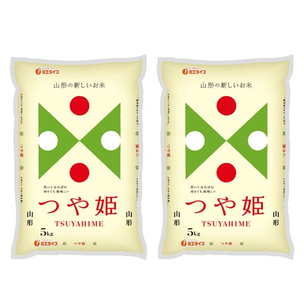 【令和7年産】【精米】ミエライス 山形県産つや姫10kg(5kg×2)【CB】　商品画像1