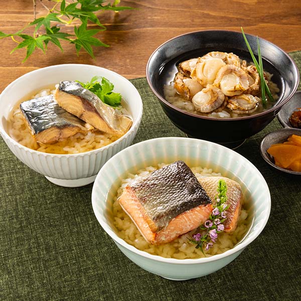 NSニッセイ 小樽贅沢生茶漬3種(秋鮭・帆立・さば)(計6袋)【敬老の日】　商品画像1