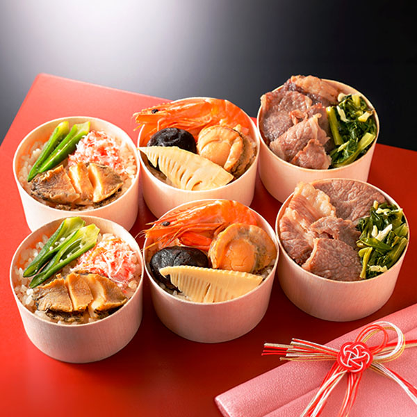 三種のわっぱ飯詰合せ 3種各2個入り (L8316)【敬老の日】【サクワ】【直送】 商品画像1