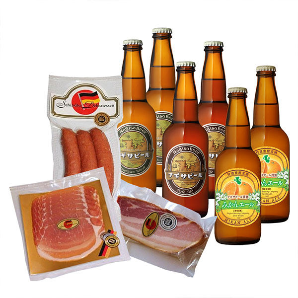 ナギサビール 贅沢ハムセット【おいしいお取り寄せ】　商品画像1