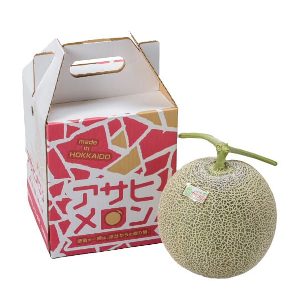 北海道産 アサヒメロン 優品3L1玉 2kg 【お届け期間:8/1(土)〜9/10(木)】【MK】 商品画像1