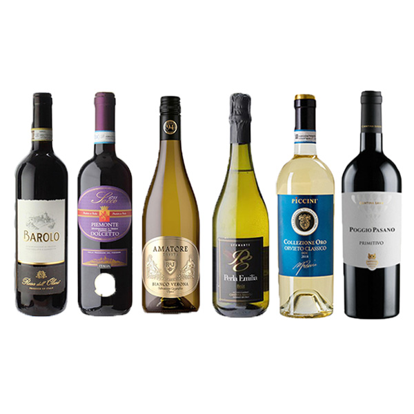 イタリアワインの王様！高級ワインバローロ入り！お手軽6本セット 各750ml【サマーセール】　商品画像1