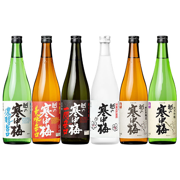 新潟銘醸 越の寒中梅6種飲み比べセット 720ml×6本【おいしいお取り寄せ】　商品画像1
