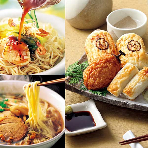 阿藻珍味 尾道ラーメン・冷麺・練りものセット【NN】　商品画像1